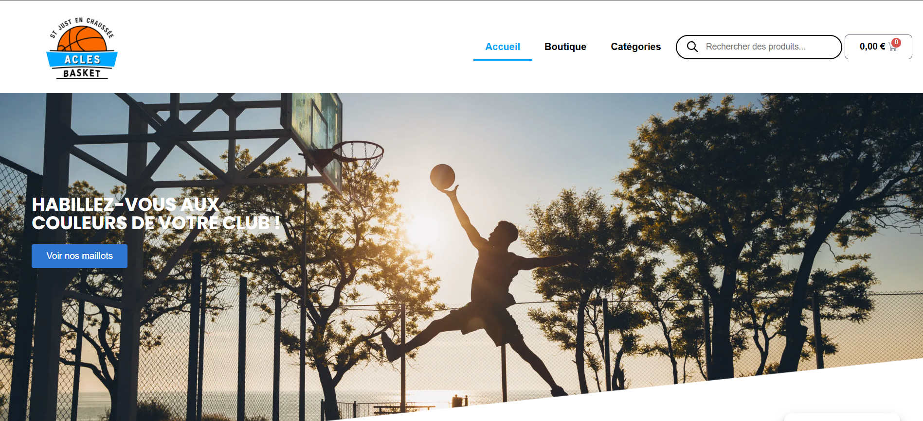 Page d'accueil ACLES Basket